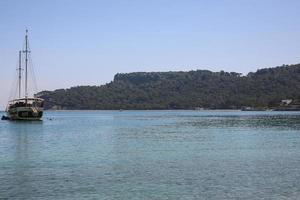 vue sur la côte de kemer photo