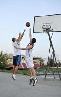 vue de joueur de basket-ball photo