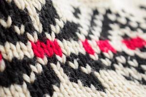 gros plan de fond de texture de tissu de laine tricoté photo