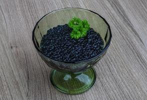 plat de caviar noir photo