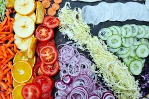 vue sur les légumes mélangés photo