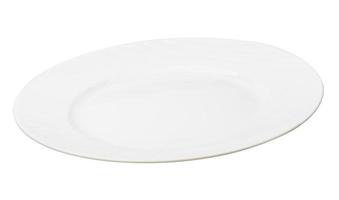 assiette sur blanc photo