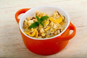 muesli sur bois photo