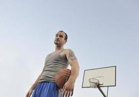 vue de joueur de basket-ball photo