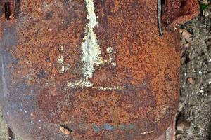 surface rapprochée détaillée de métal rouillé et d'acier avec beaucoup de corrosion en haute résolution photo