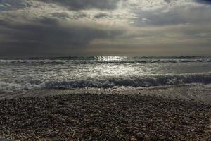 vue sur la mer côtière photo