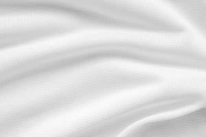 fond de texture de maillot de maillot de football en tissu de vêtements de sport blanc photo