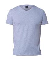 un t-shirt gris isolé sur blanc photo