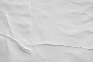 fond de texture d'affiche de papier froissé et froissé blanc blanc photo
