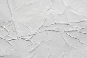 fond de texture d'affiche de papier froissé et froissé blanc blanc photo