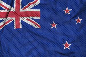 drapeau néo-zélandais imprimé sur un tissu en maille polyester nylon sportswear fa photo