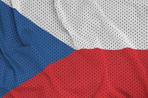 drapeau de la république tchèque imprimé sur un filet de sport en nylon et polyester photo