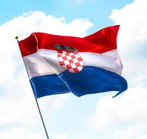 drapeau de la croatie photo