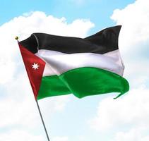 drapeau de la jordanie photo