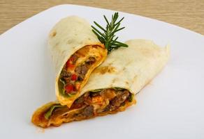 wrap tortilla plat voir photo