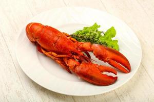 homard sur assiette photo