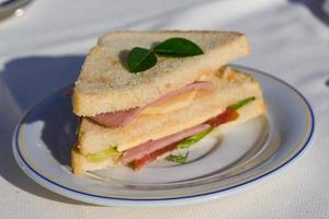 sandwich repas vue photo