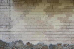 vieux mur de briques blanches beige rustique photo