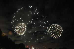 vue d'un feu d'artifice photo