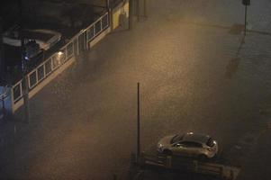 inondation dans la ville de rio de janeiro photo