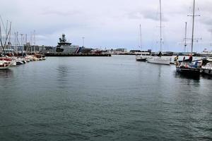 Reykjavik en Islande en août 2018 une vue sur le port de Reykjavik photo