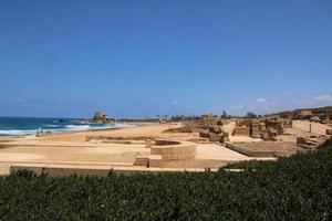 une vue de Césarée en Israël photo