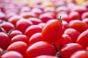 fond de tomates biologiques mûres rouges photo