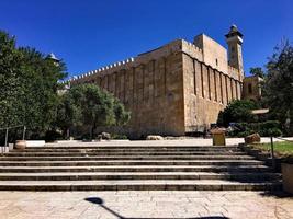 une vue sur les tombes des patriarches en hebroan photo