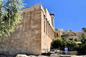 une vue sur les tombes des patriarches en hebroan photo
