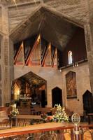 nazareth en israël en mai 2016. une vue de l'intérieur de l'église sur l'annonciation photo