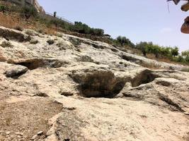 une vue sur le village de nazareth en israël photo