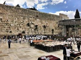 Jérusalem en Israël en mai 2016. une vue sur le mur occidental photo