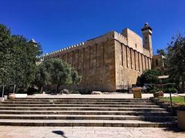 une vue sur les tombes des patriarches en hebroan photo