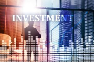 investissement, retour sur investissement, concept de marché financier technique mixte photo