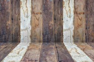 planches de bois vides mur perspective étage salle fond intérieur photo