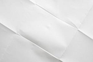 fond de texture de papier plié et froissé blanc photo