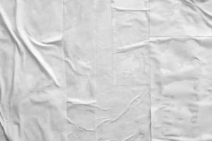 fond de texture affiche papier froissé et froissé blanc photo