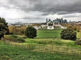 une vue de greenwich à londres photo