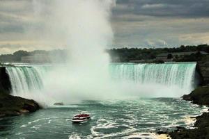 une vue sur les chutes du niagara du côté canadien photo