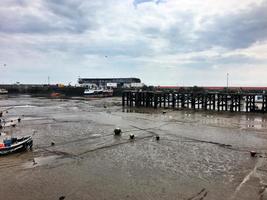 une vue sur le front de mer à bridlington dans le yorkshire photo