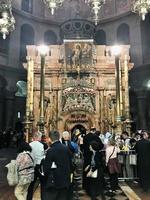 jérusalem en israël en mai 2019. vue sur l'église du saint sépulcre à jérusalem photo