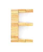 alphabet domino en bois, e photo