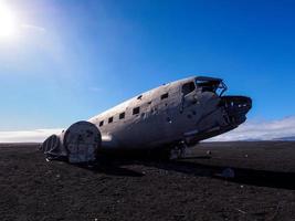 épave d'un avion militaire américain s'est écrasé en Islande