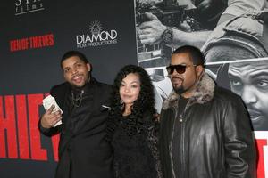 los angeles - 17 janvier - o shea jackson jr, kimberly woodruff, o shea jackson, glaçon à la tanière des voleurs première au regal la live theatres le 17 janvier 2018 à los angeles, ca photo