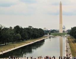 une vue sur le monument de washington photo