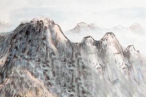 peinture traditionnelle chinoise, montagne