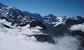 Vue de Mannlichen sur les Alpes bernoises (Berner Oberland, Suisse) photo