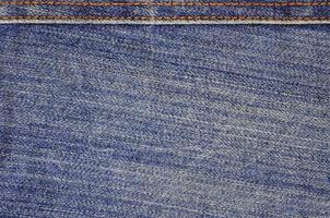 texture détaillée du tissu denim foncé photo