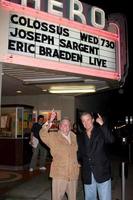 los angeles, 28 sept - joseph sargent, eric braeden arrivant à la projection rétrospective de colossus - le projet forbin au théâtre aéro le 28 septembre 2011 à santa monica, ca photo