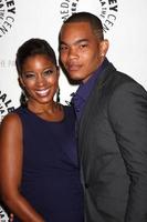 los angeles, sep 23 - reagan gomez-preston et dewayne turrentine arrivent au cleveland show dvd release party et table ronde au paley center for media le 23 septembre 2010 à beverly hills, ca photo